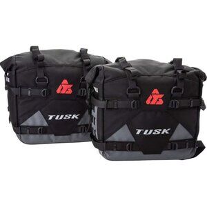 Tusk Pilot Pannier Bags (Pair) - 35L Motorcycle Soft Luggage - NEW